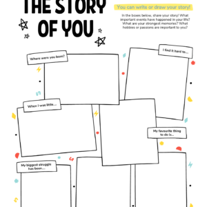 the story of you activity printable worksheet