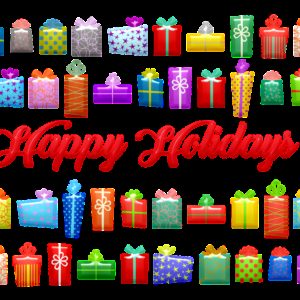 christmas gifts, happy holidays, present