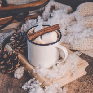 winter, background, coffee