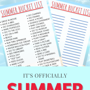 summer bucket list