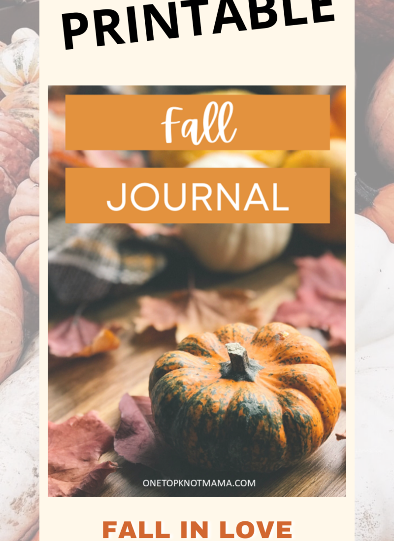 Fall Gratitude Journal Printable