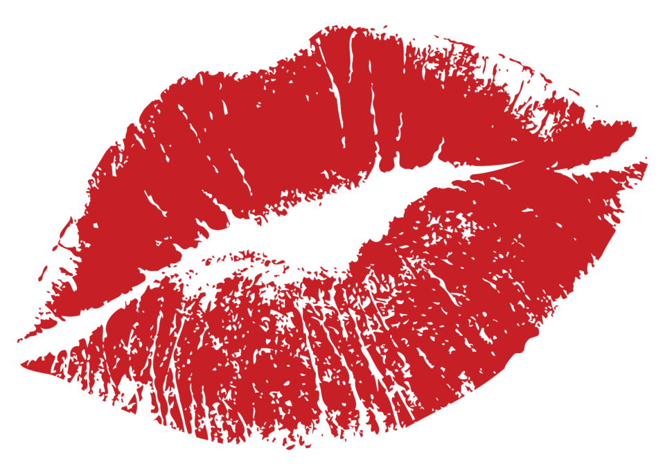 red lips valentine's day printable art