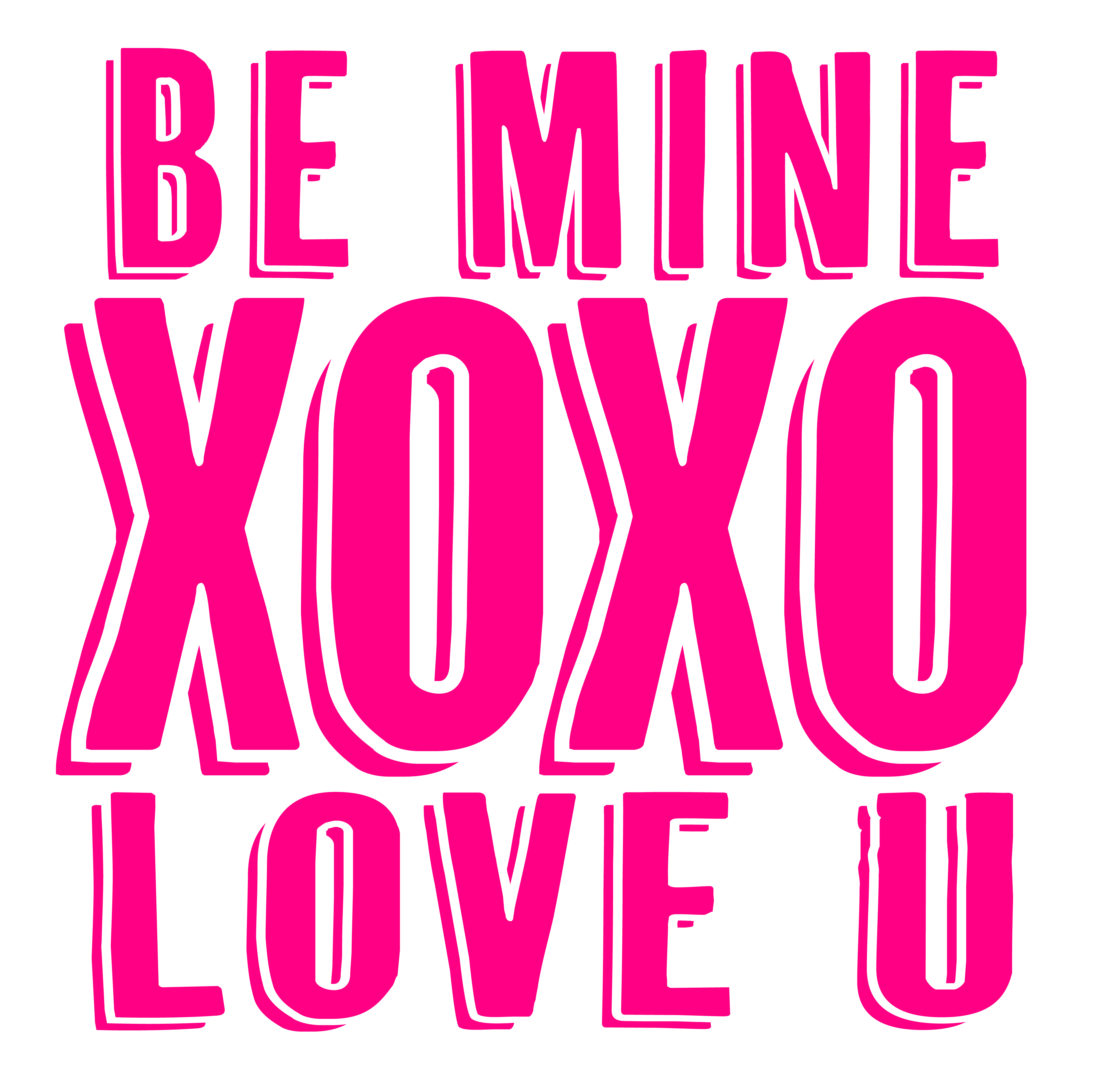 Valentine's day printable be mine wall decor art