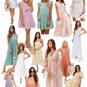 Easter dresses collage from Pink Lily