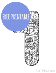 Free Coloring Pages Numbers 1-9 ⋆ One Top Knot Mama