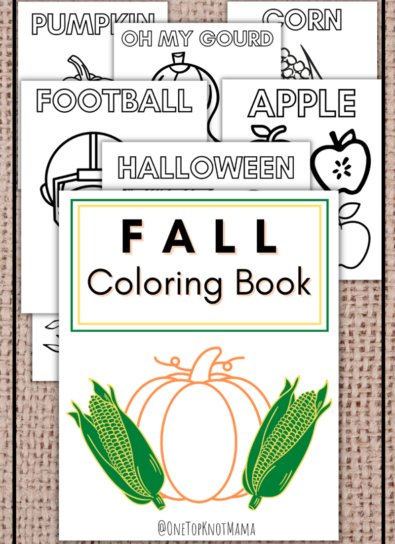 16 Page Coloring Book to Get You Excited for Fall