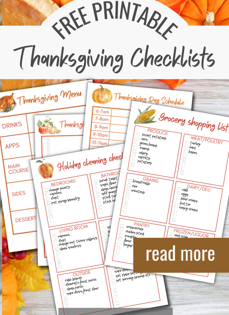 Be the Best Host with this Thanksgiving Checklist Printable Bundle