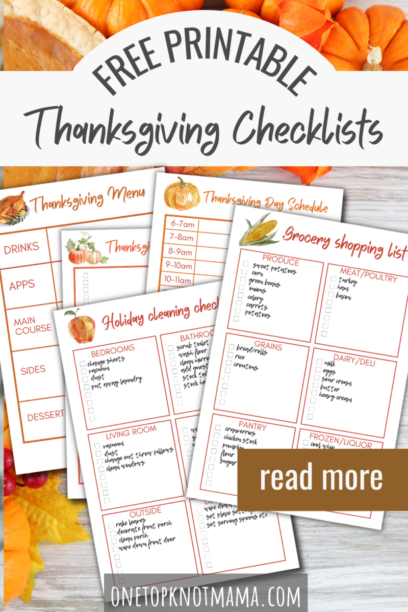 Be The Best Host With This Thanksgiving Checklist Printable Bundle ⋆ ...