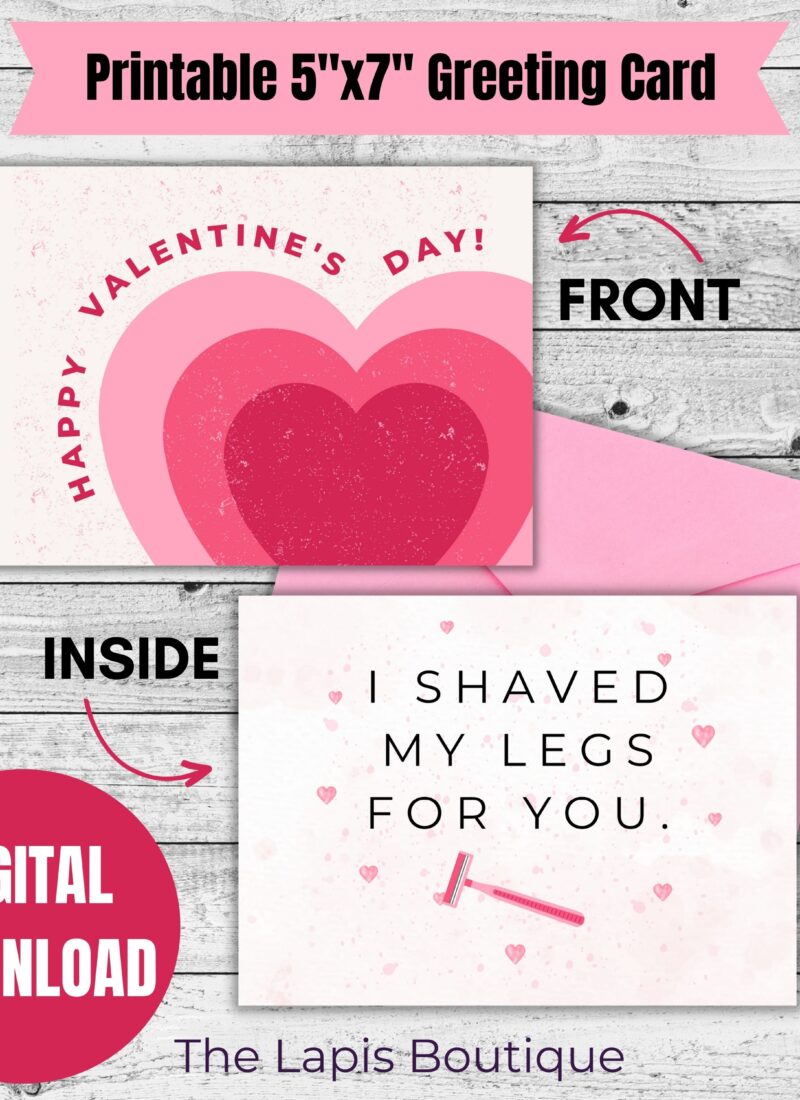 Funny Valentine’s Day Card for Your Husband