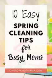 10 easy spring cleaning tips for busy moms