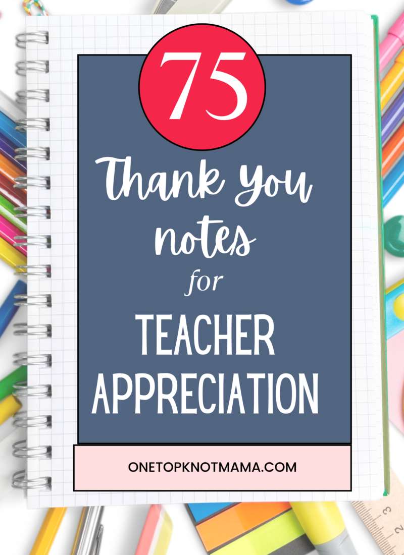 75 Heartfelt Ways to Thank Teachers with Gift Messages