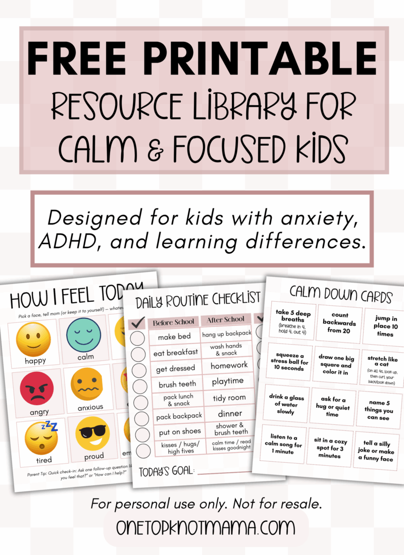 Helpful tips to teach your child to stay calm and focused when their ADHD gets the best of them