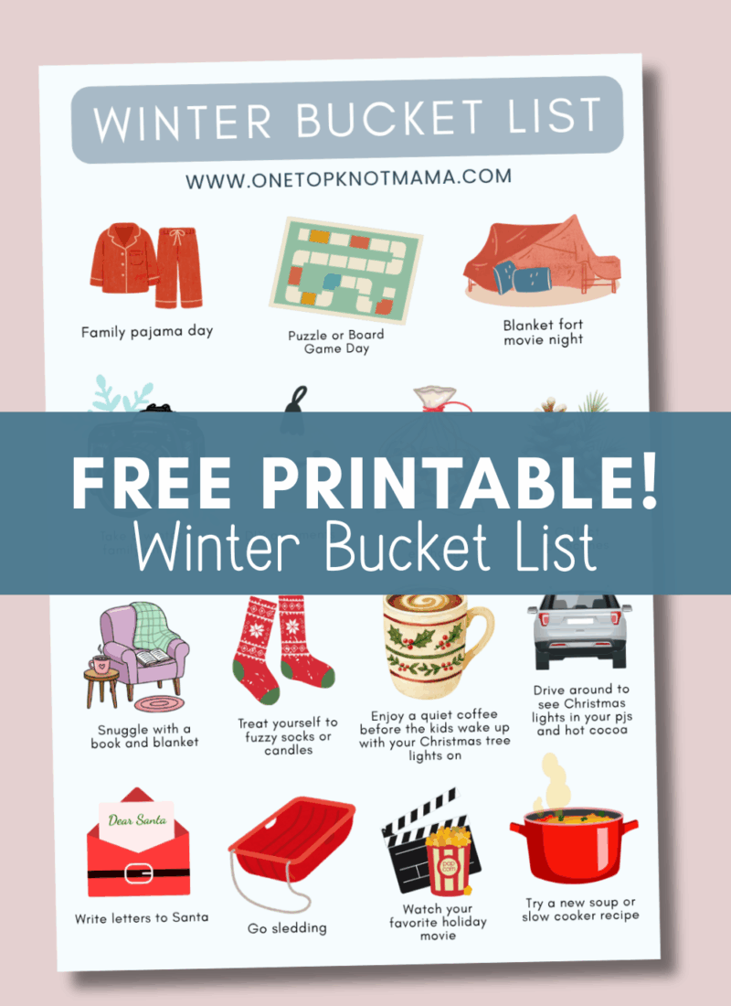 The Ultimate Winter Bucket List for Moms – (Free Printable!)
