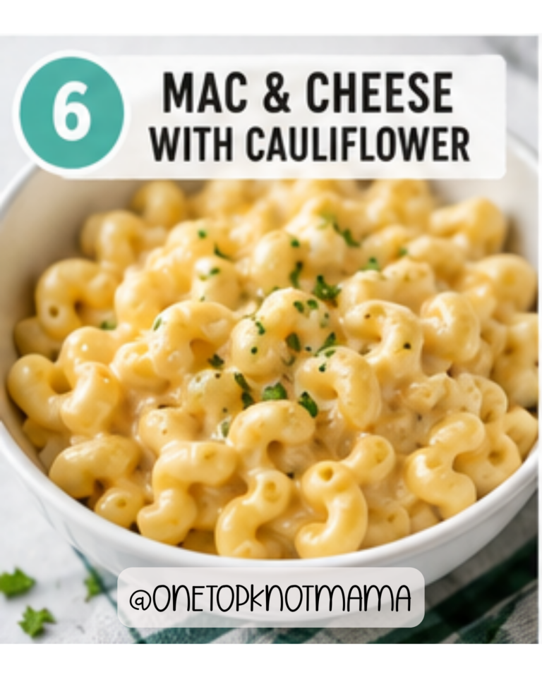 Creamy slow cooker mac and cheese with hidden cauliflower for a kid-approved healthy comfort food.